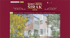 Desktop Screenshot of hotel-sirak.cz