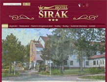 Tablet Screenshot of hotel-sirak.cz